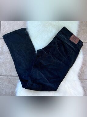 Ralph Lauren Black Straight-Leg Corduroy Jeans (runs like 6)